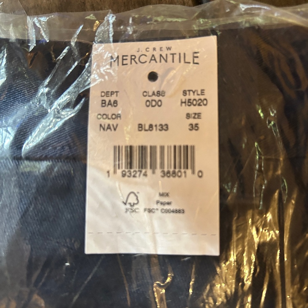 JCrew Flex Gramercy Chino Shorts in Navy (sealed in bag) 9” inseam - Picture 3 of 7